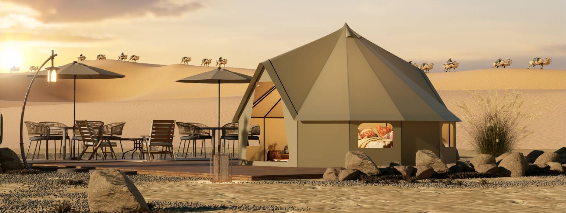 措勤县露营酒店帐篷产品